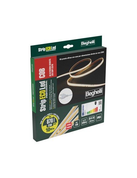 BEGHELLI STRIP LED 230V-10W IP65-4000K - 1 M