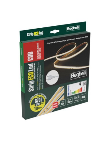 BEGHELLI STRIP LED 230V-10W IP65-4000K - 2 M