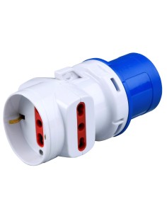 ROSI 1878 ADATTATORE INDUSTRIALE 2P BIP+SCH IP20