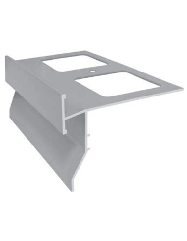 GOCCIOLATOIO P/BALCONI PVC MM 85X2,6 M GRIGIO