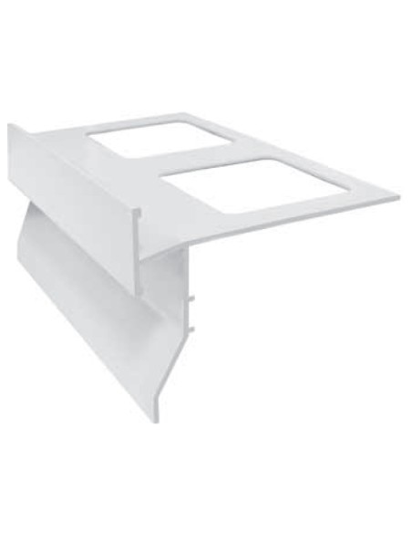 GOCCIOLATOIO P/BALCONI PVC MM 85X2,6 M BIANCO