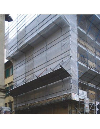 RETE P/PONTEGGI C/ASOLE 1,8X25 M BIANCO