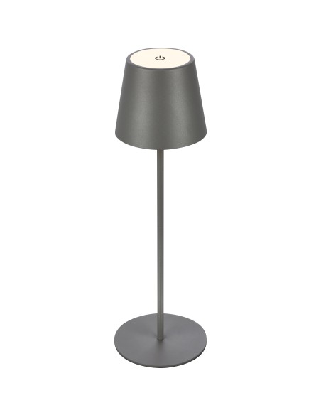 LAMPADA DA TAVOLO BT10004 BATT RICARIC GRIGIO