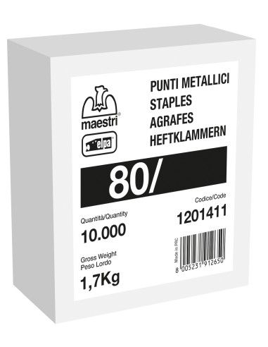 MAESTRI PUNTI SPILLATRICE ART.  80/16 10000 PZ...