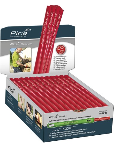 DISPLAY MATITA P/CARPENTIERE 240 MM DA 100 PZ