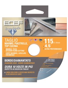 DISCO DIAMANTATO P/MARMO PIASTRELLE D 115 MM