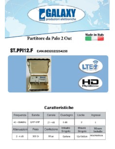PARTITORE DA ESTERNO SAT/DT 1 INGRESSO  2 USCITE