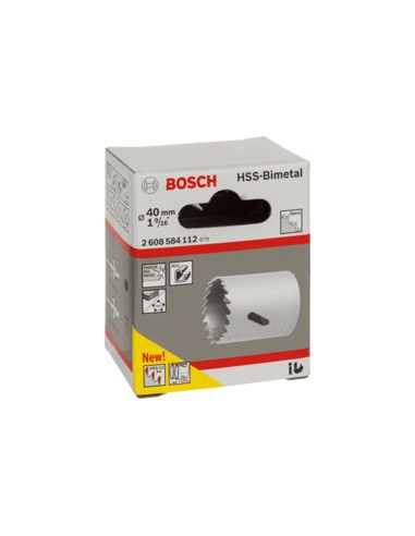 BOSCH-A SEGA A TAZZA BIMETALLICA HSS D  40