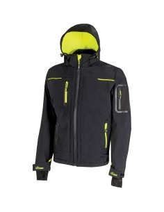 U-POWER GIACCONE SPACE NERO-GIALLO TG. XXL