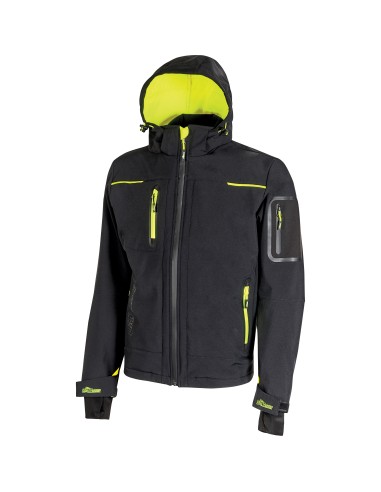 U-POWER GIACCONE SPACE NERO-GIALLO TG. XXL