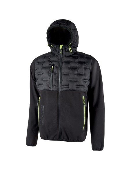 U-POWER GIACCONE SPOCK NERO-GIALLO TAGLIA L