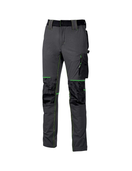U-POWER PANTALONE ATOM SLIM FIT GRIGIO-VERDE TG.M