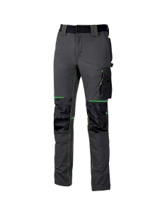 U-POWER PANTALONE ATOM SLIM FIT GRIGIO-VERDE TG.L