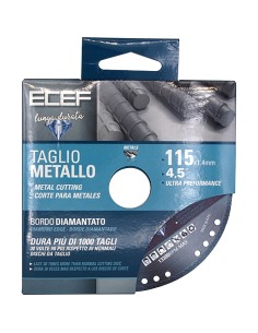 DISCO DIAMANTATO P/TAGLIO METALLO D 115 MM