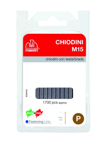 MAESTRI BLISTER CHIODINI M15 P/FISSATRICE 1700 PZ