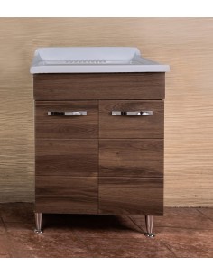 LAVATOIO ANTONELLA 60X50CM C/SIFONE NOCE