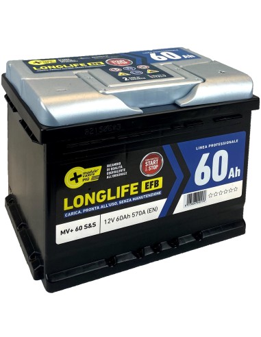 BATTERIA AUTO MV STARTSTOP 60AH 570A TECNOL EFB