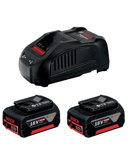 BOSCH-B SET 2 BATTERIE 18V-5.0 Ah + CARICABATTERIE