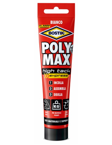 BOSTIK POLYMAX HIGH TACK BIANCO 165 G TUBO
