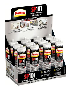 PATTEX SILICONE SP101 TRASPARENTE 280 ML CARTUC.