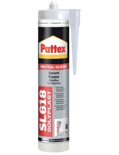 PATTEX SILICONE SPECCHI SL618 TRASPAR 300 ML CART