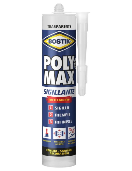 BOSTIK POLYMAX SIGILLANTE 280 ML TRASPARENTE CART