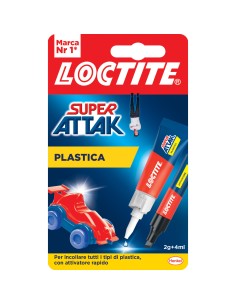 ADESIVO SUPER ATTAK PLASTICA 2G+4ML