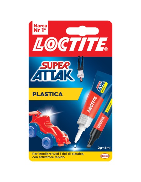 ADESIVO SUPER ATTAK PLASTICA 2G+4ML