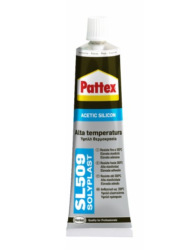 PATTEX SILICONE ALTE TEMP. SL509 ROSSO 70 ML...