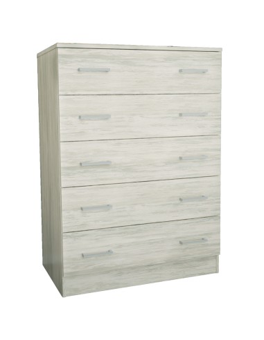 KIT CASSETTIERA 5 CASSETTI 80X45X111 CM BIANCO...