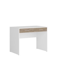 KIT SCRIVANIA 2 CASSETTI USB 100X60X75 BIANCO/ROVERE