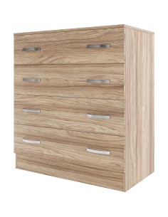 KIT CASSETTIERA 4 CASSETTI 90X45X80 ROVERE BARLY K021