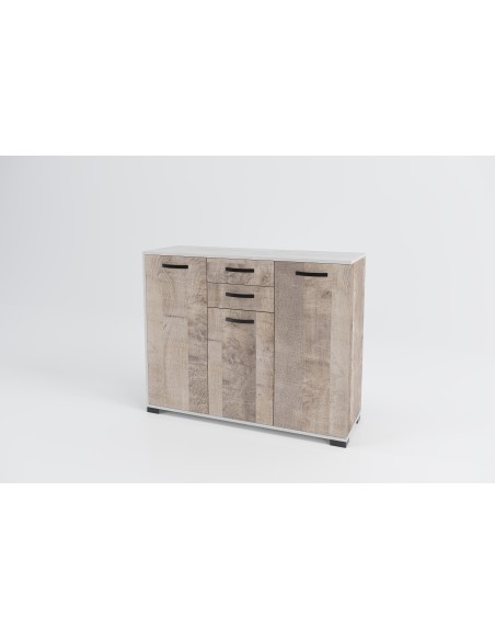 MADIA SOCHEF 107X36XH86 CM ROVERE SABBIATO/GRIGIO