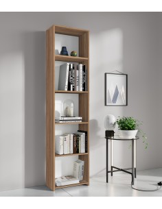 KIT LIBRERIA 4 RIPIANI 45X25XH183 CM ROVERE BAR.