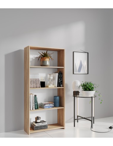 KIT LIBRERIA 3 RIPIANI 65X25XH138 CM ROVERE BARLY