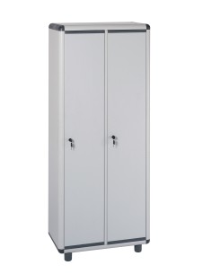 ARMADIO SPOGLIATOIO RESINA A 2 POSTI IN KIT C/SERRAT