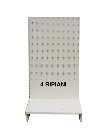 SCAFFALE A PARETE 100X40X205H GRIGIO CONCORD