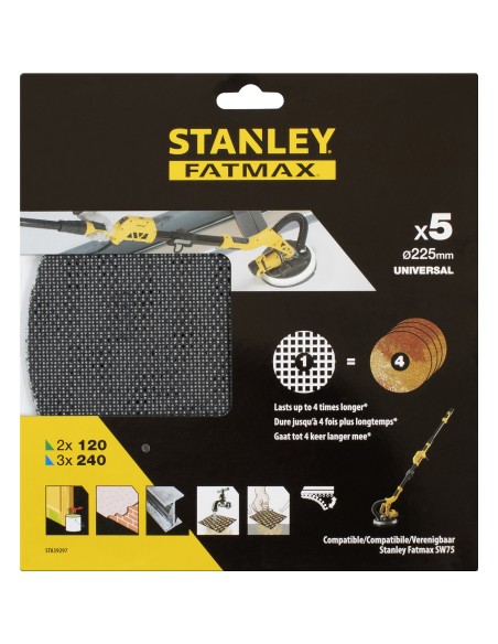 FATMAX SET 5 DISCHI 225 MM P/LEVIGATRICE SFMEE500S