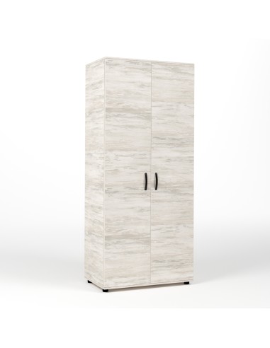 KIT ARMADIO 2 ANTE  80X52X205 CM BIANCO VEN.K083