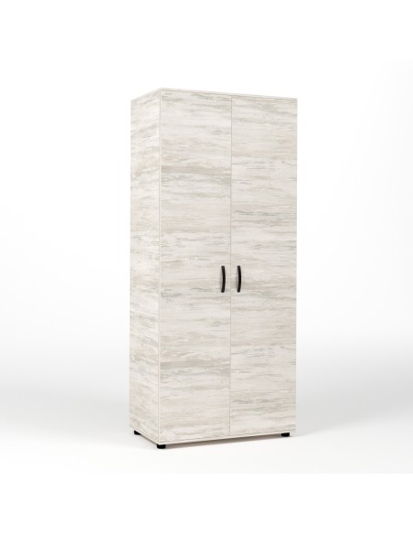 KIT ARMADIO 2 ANTE  80X52X205 CM BIANCO VEN.K083