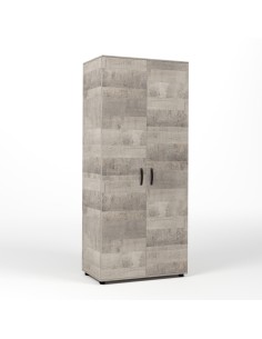 KIT ARMADIO 2 ANTE  80X52X205 CM ROVERE PLAT.K355