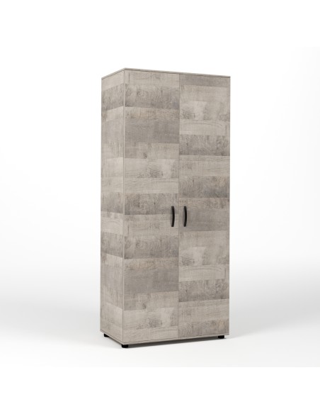 KIT ARMADIO 2 ANTE  80X52X205 CM ROVERE PLAT.K355