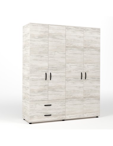 KIT ARMADIO 4 ANTE + 2 CASSETTI 160X52X205 CM...