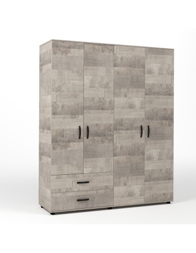 KIT ARMADIO 4 ANTE + 2 CASSETTI 160X52X205 CM...