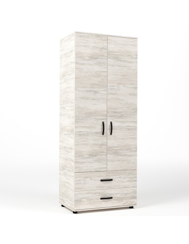 KIT ARMADIO 2 ANTE + 2 CASSETTI 80X52X205 CM...