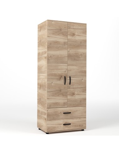 KIT ARMADIO 2 ANTE + 2 CASSETTI 80X52X205 CM...