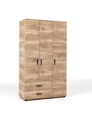 KIT ARMADIO 3 ANTE + 2 CASSETTI 120X52X205 CM...