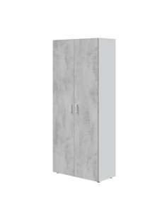 KIT MOBILE MULTIUSO 80X37XH182 CM BIANCO CEMENTO