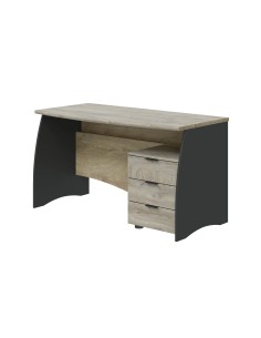 KIT SCRIVANIA ESTIL C/3 CASSETTI 136X67X74 ROVERE ANTRAC