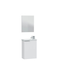 KIT MOBILE BAGNO 1 ANTA 40 SOSP. LAVABO BIANCO LACC